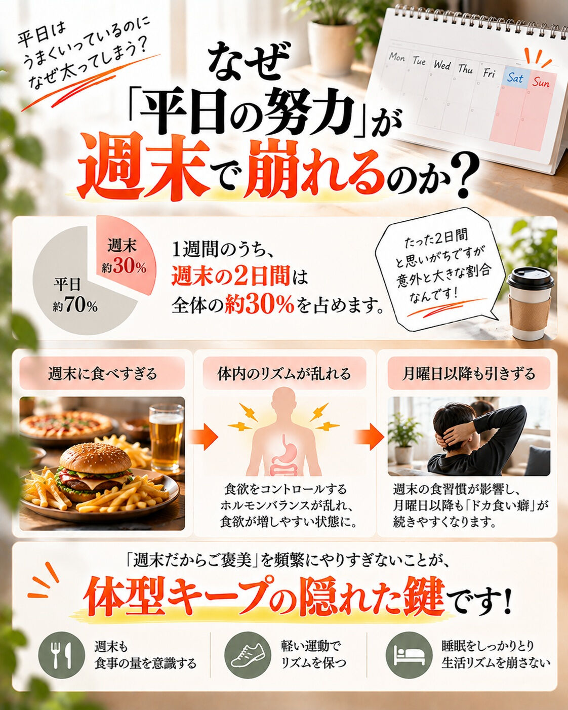 「せっかく5kg痩せたのに、数ヶ月で元通り（あるいはそれ以上